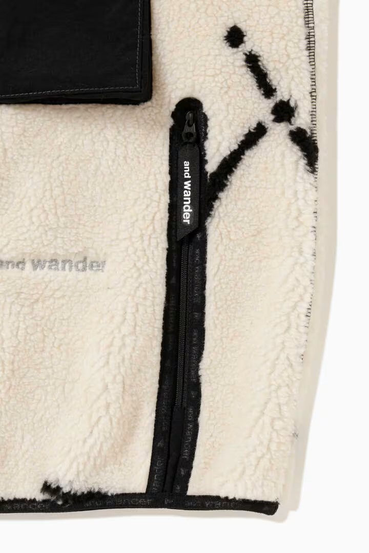 and wander / Daijiro OHARA map key boa jacket