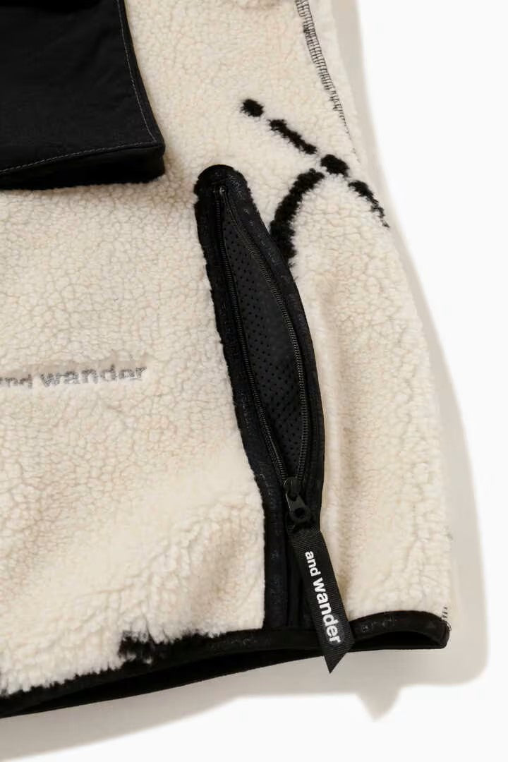 and wander / Daijiro OHARA map key boa jacket