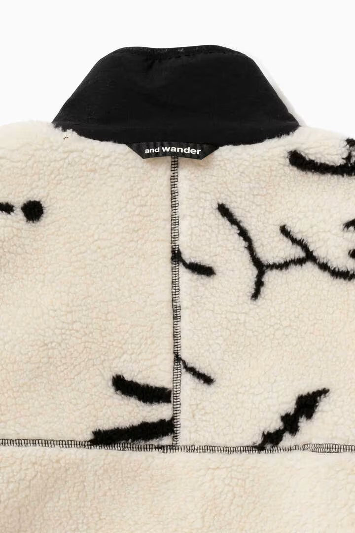 and wander / Daijiro OHARA map key boa jacket