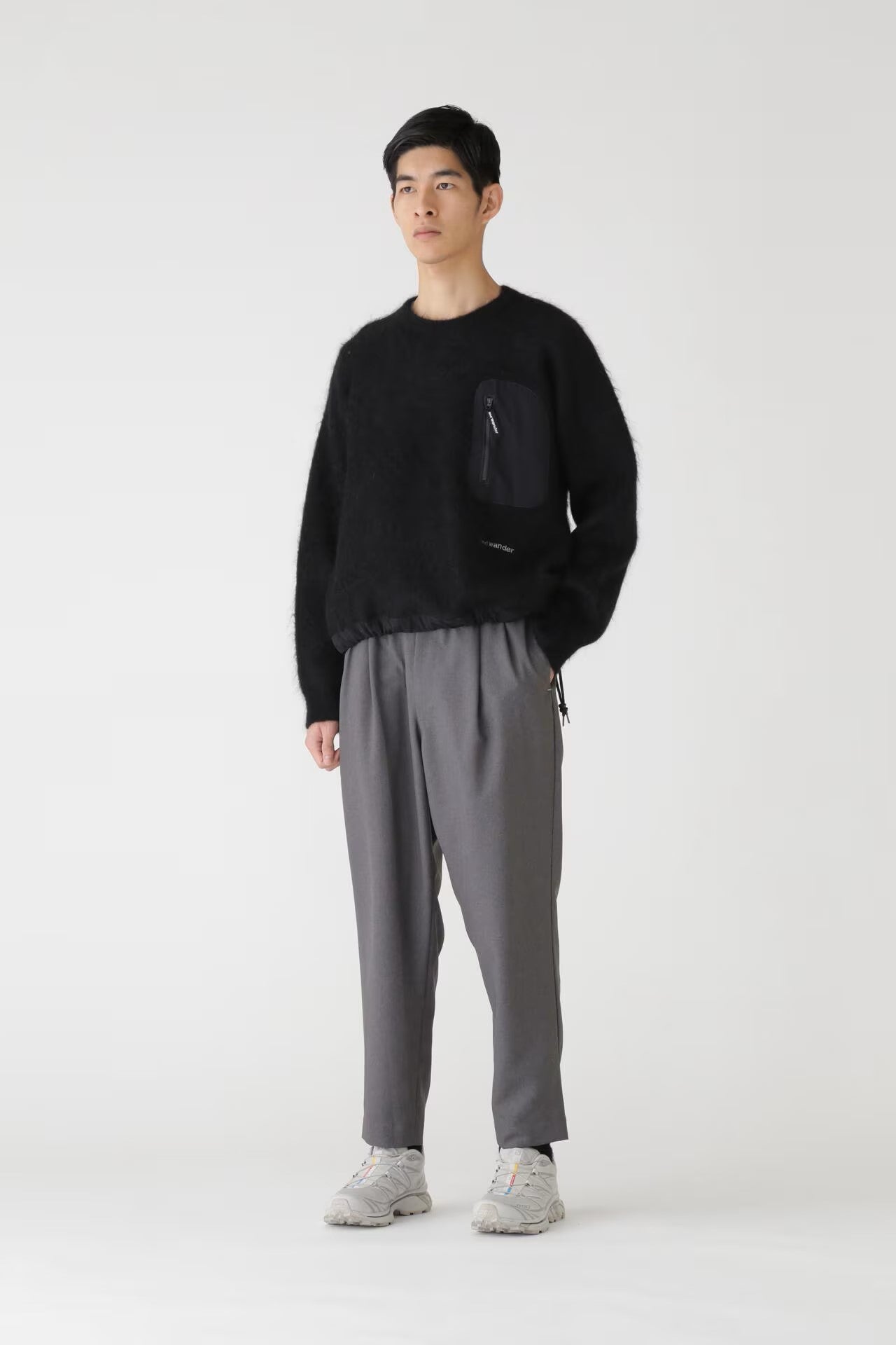 and wander / PE melange twill pants