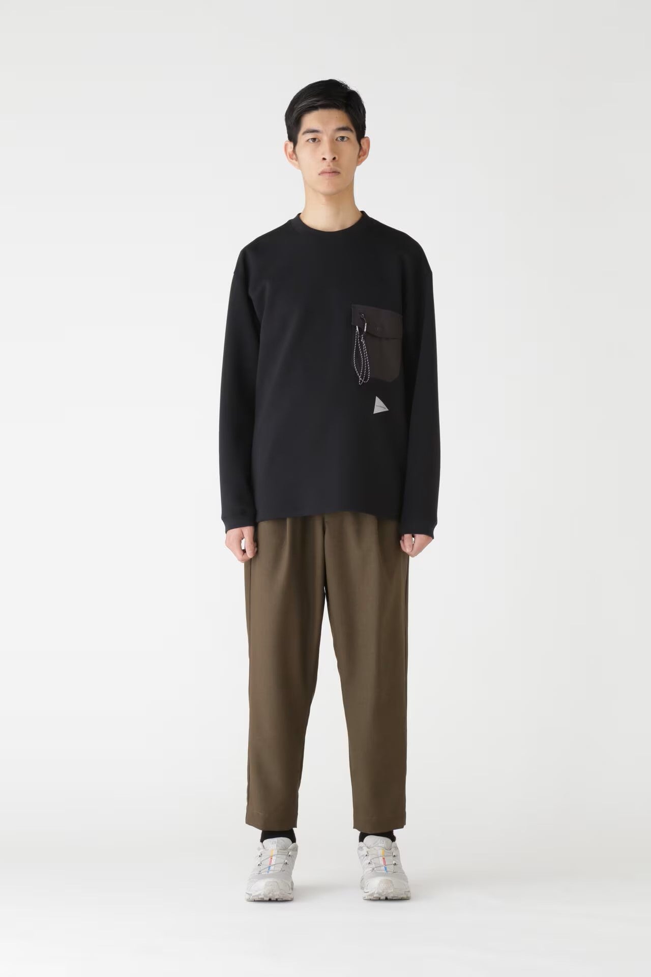 and wander / PE melange twill pants