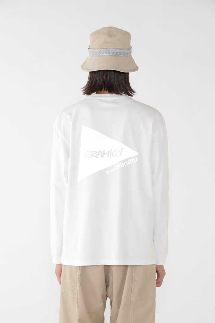 and wander / GRAMICCI × and wander backprint LS tee