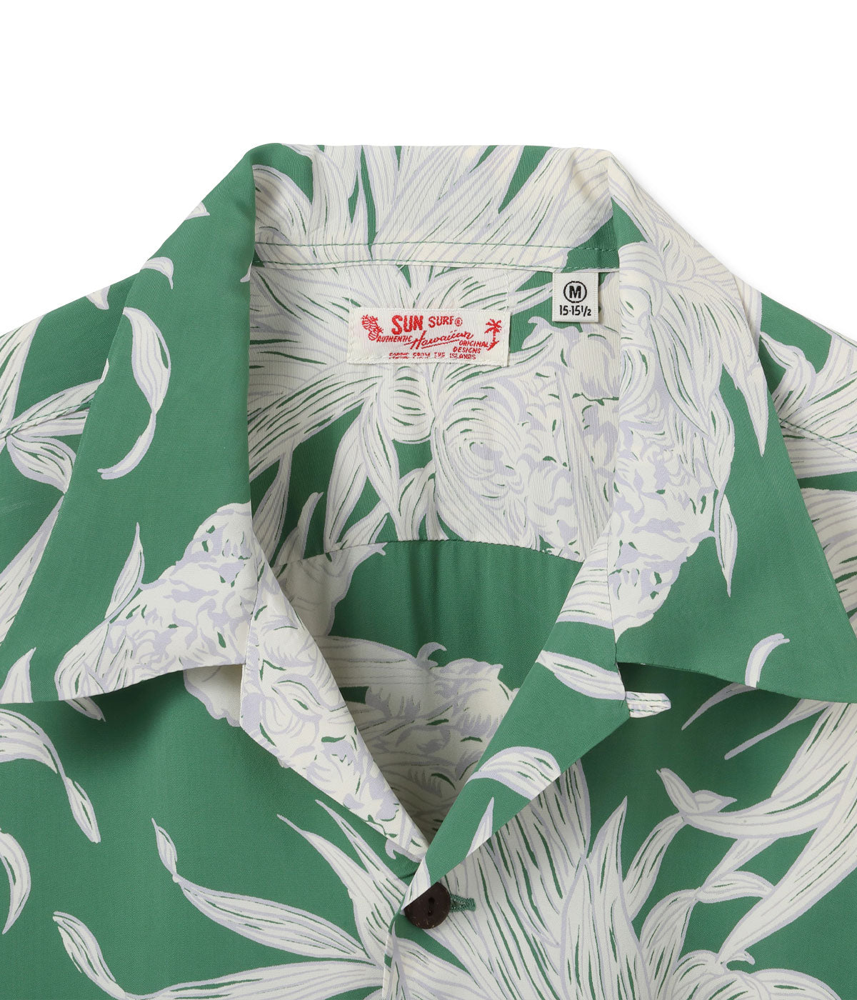 SUN SURF / Lot No. SS39413 / RAYON HAWAIIAN SHIRT “ISLAND PINEAPPLE”