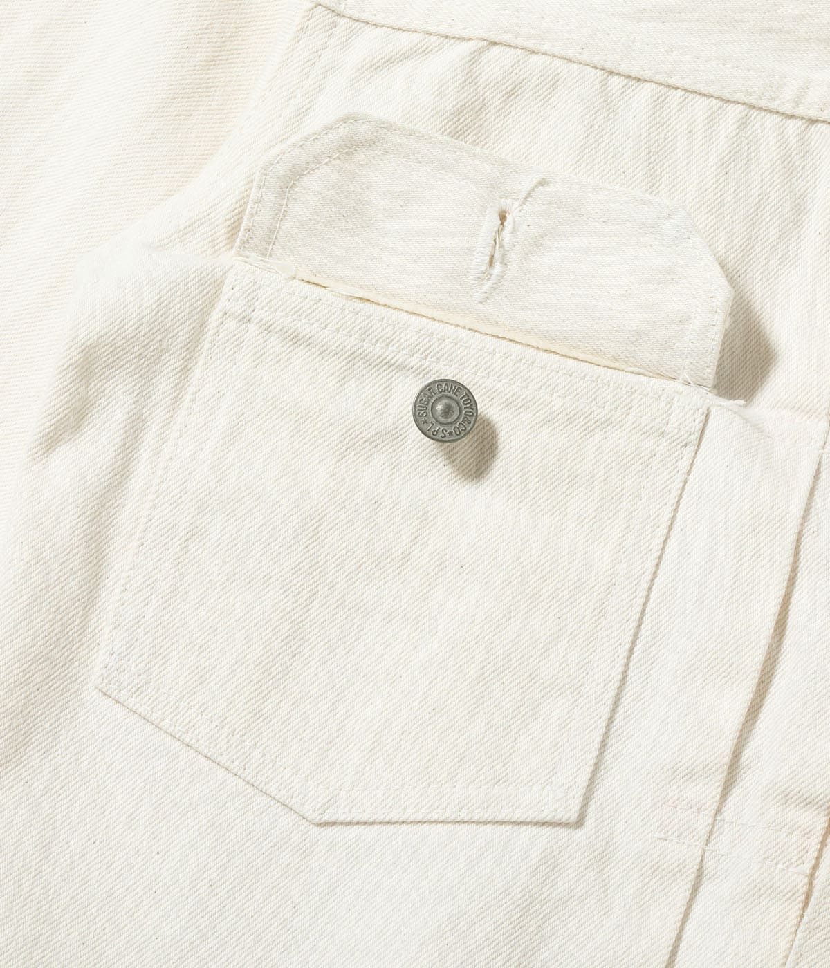 SUGAR CANE / Lot No. SC15720 / 13oz. WHITE DENIM JACKET 1953 MODEL