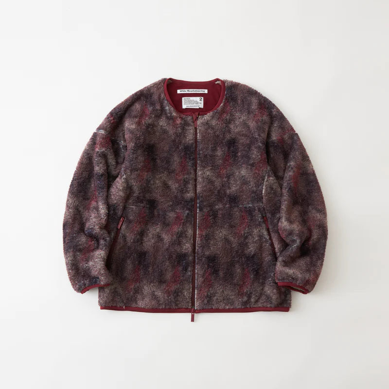 White Mountaineering / ABSTRUCT PATTERN FLEECE BLOUSON