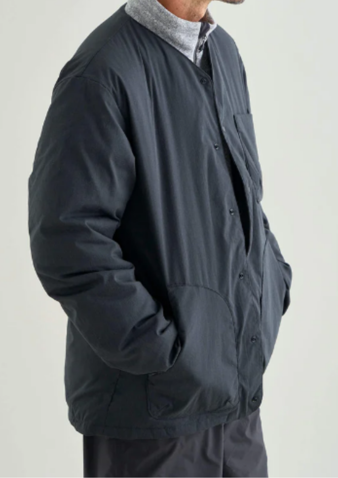 NANGA / HINOC RIPSTOP INNER DOWN CARDIGAN