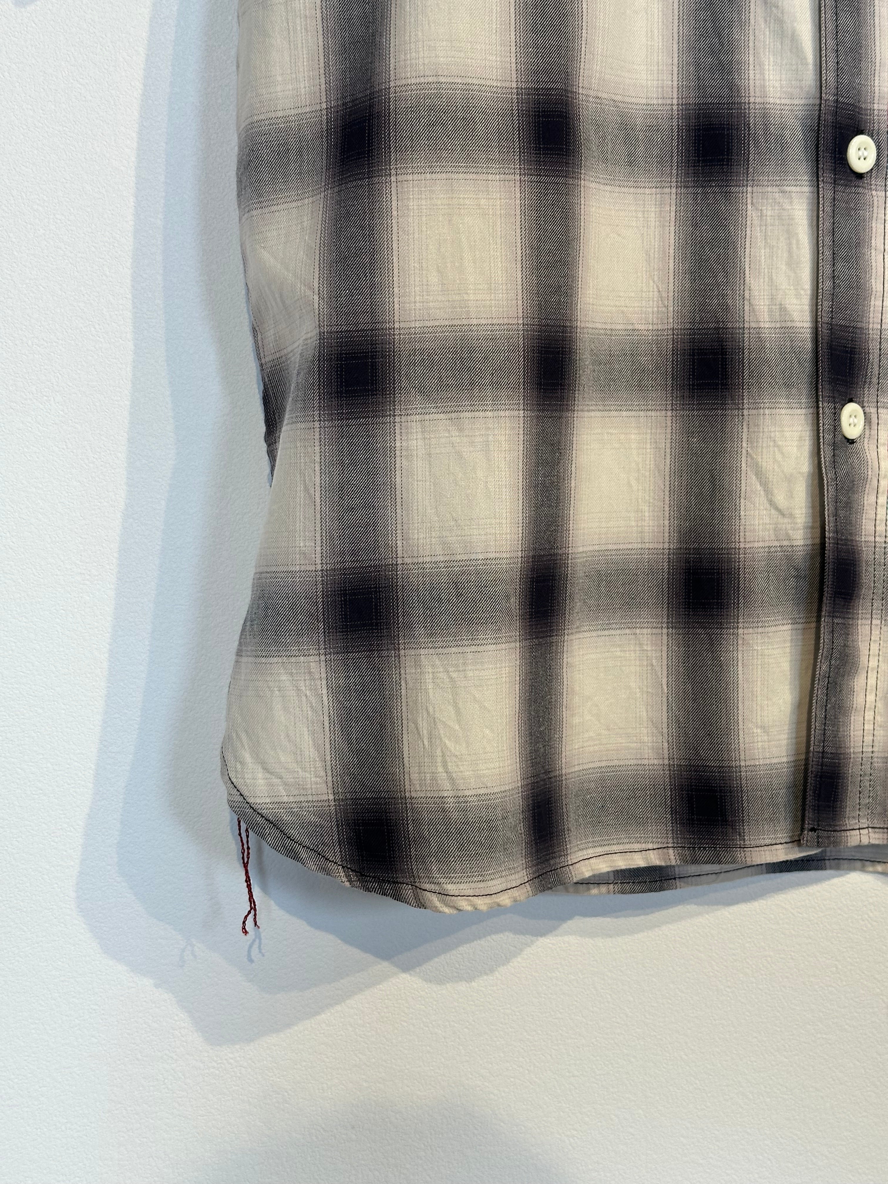 SUGAR CANE / OMBRE CHECK S/S WORK SHIRT