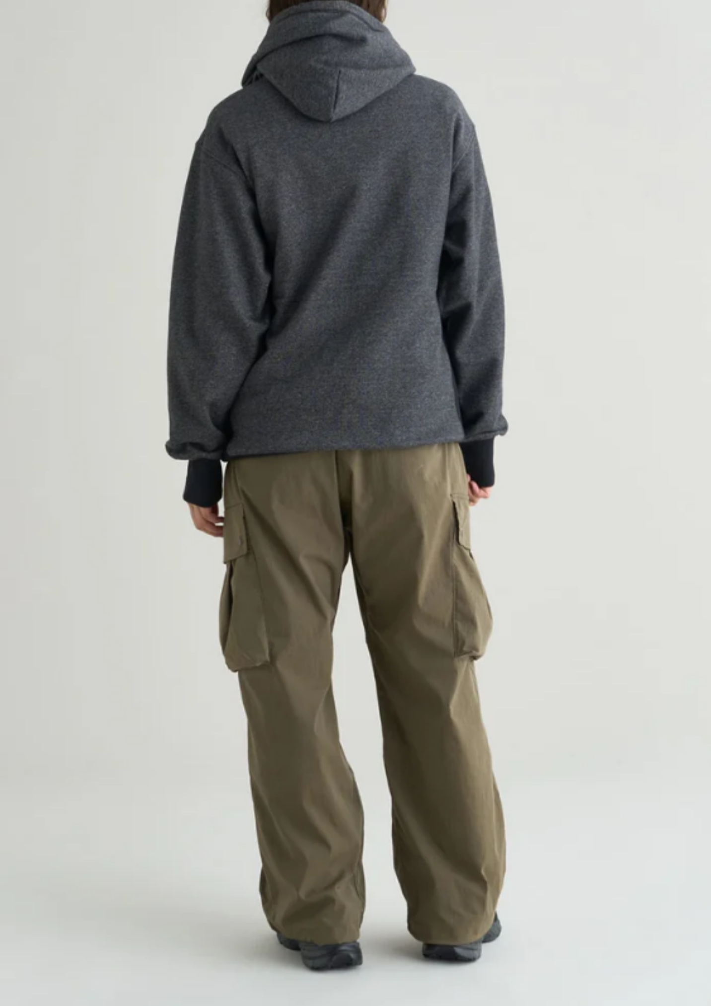NANGA / ECO HYBRID MINI BOX LOGO EMBROIDERY SWEAT HOODIE