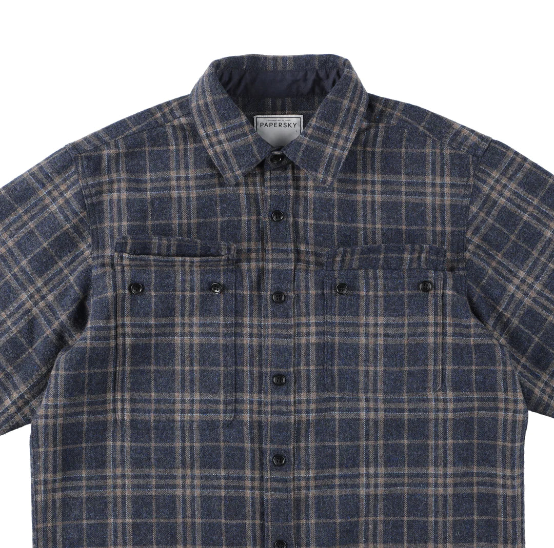 PAPERSKY / CORMORANT WOOL SHIRT 2023入荷