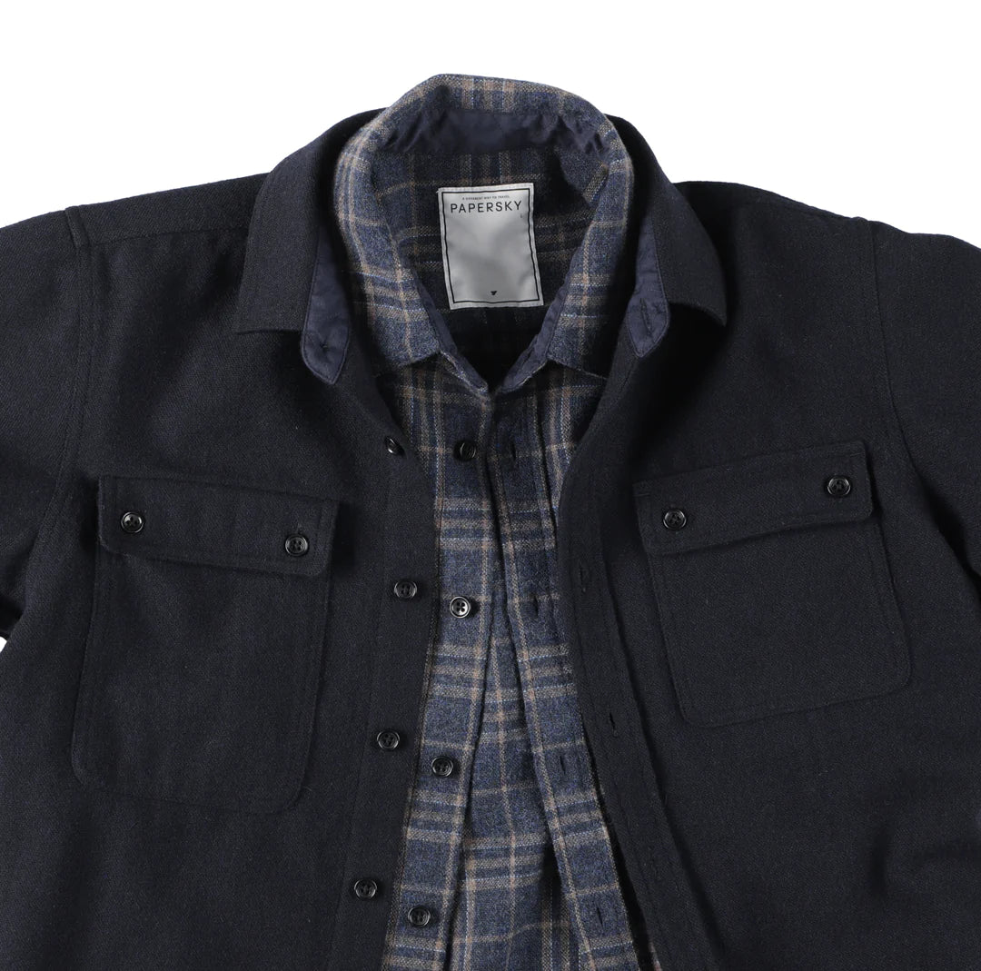 PAPERSKY / CORMORANT WOOL SHIRT 2023入荷