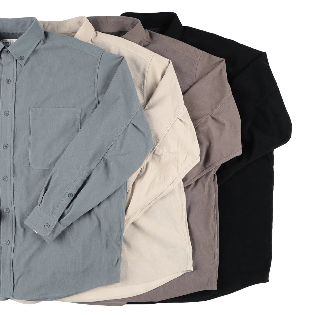 PAPERSKY / HIKE&BIKE CAVE CORDUROY BIG SHIRT