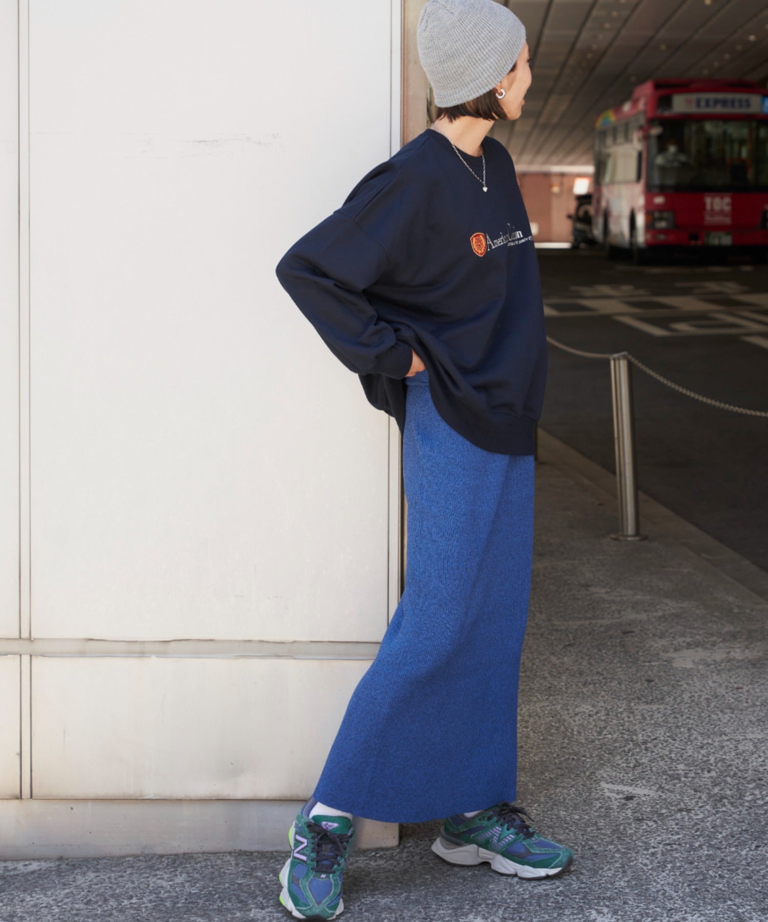 Auntierosa Holiday / リブニットナロースカート