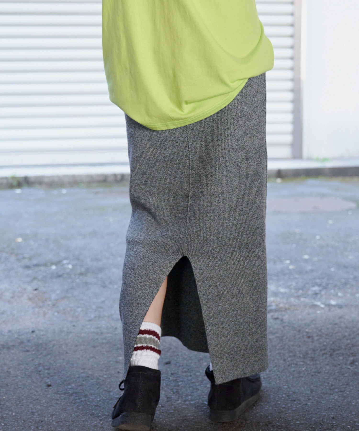 Auntierosa Holiday / リブニットナロースカート