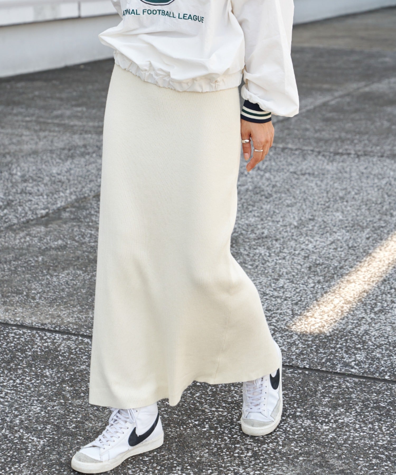 Auntierosa Holiday / リブニットナロースカート