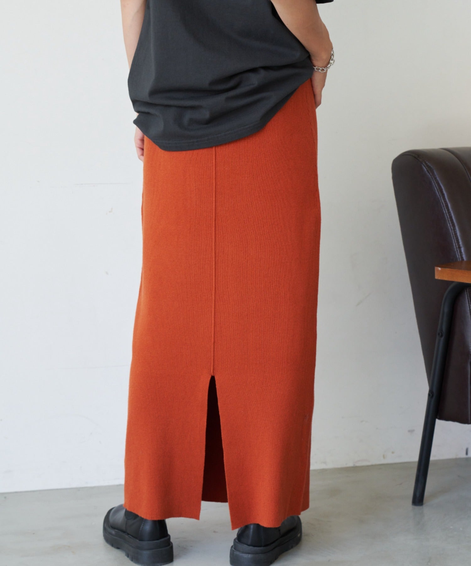 Auntierosa Holiday / リブニットナロースカート