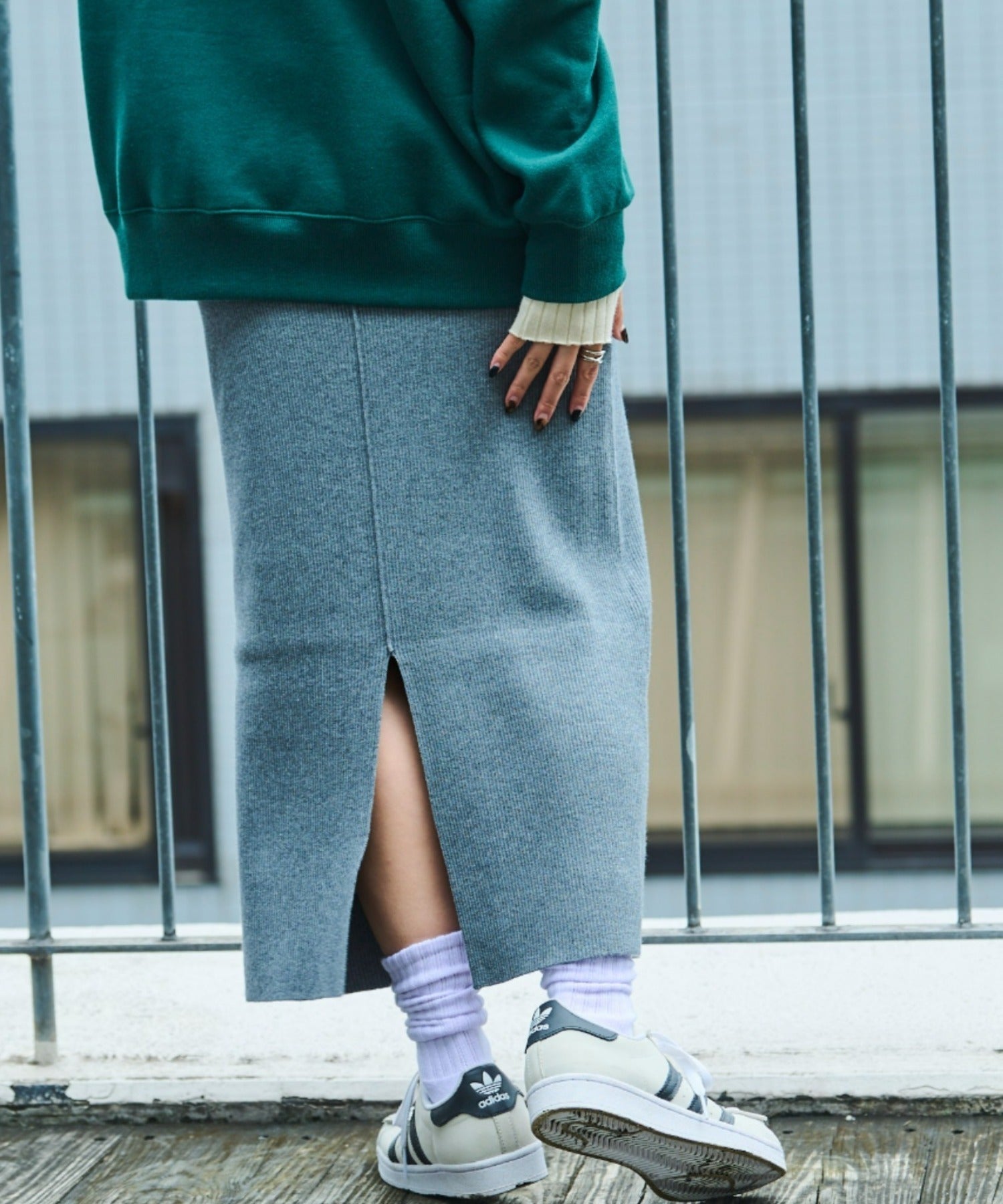 Auntierosa Holiday / リブニットナロースカート