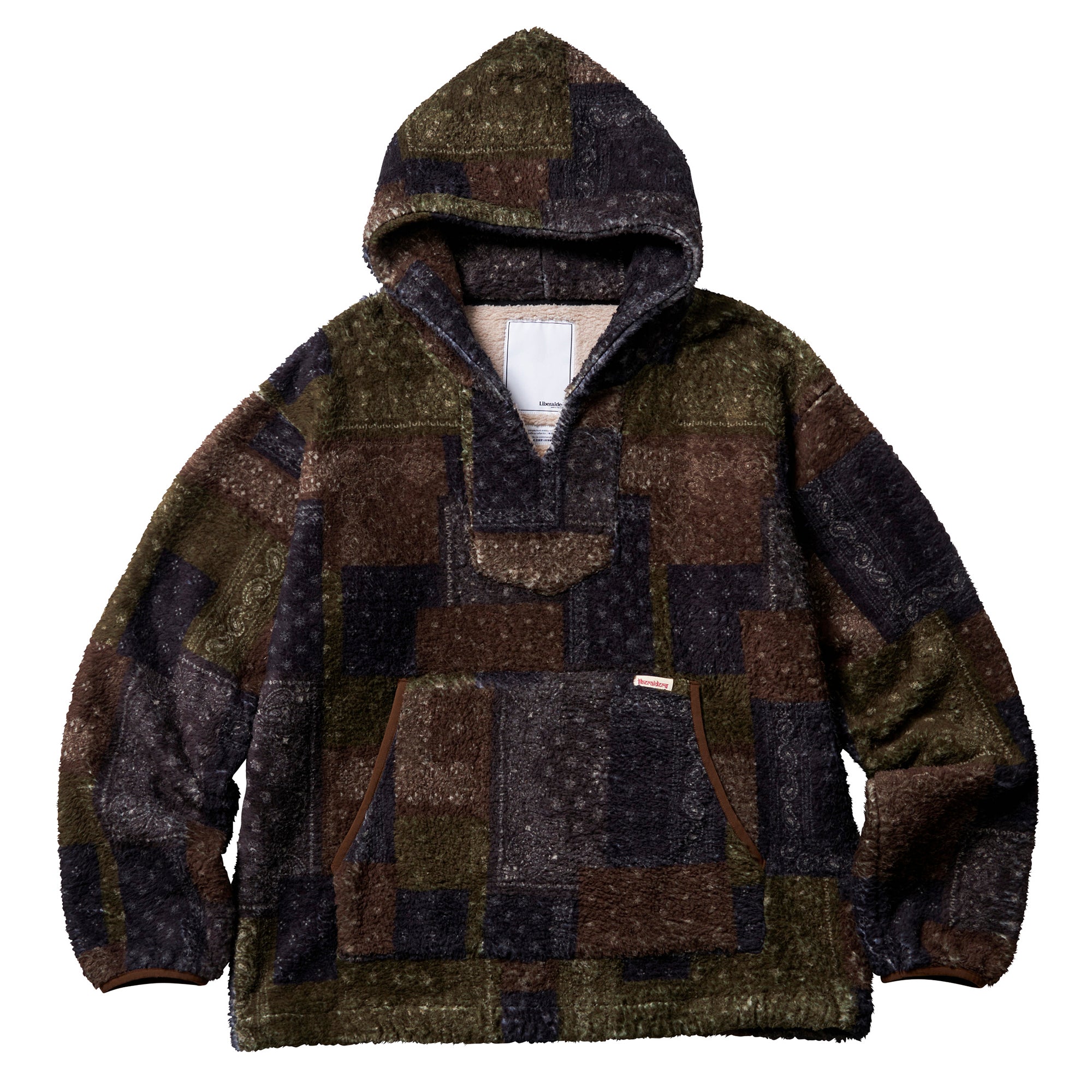 Liberaiders / BANDANA PILE FLEECE HOODIE