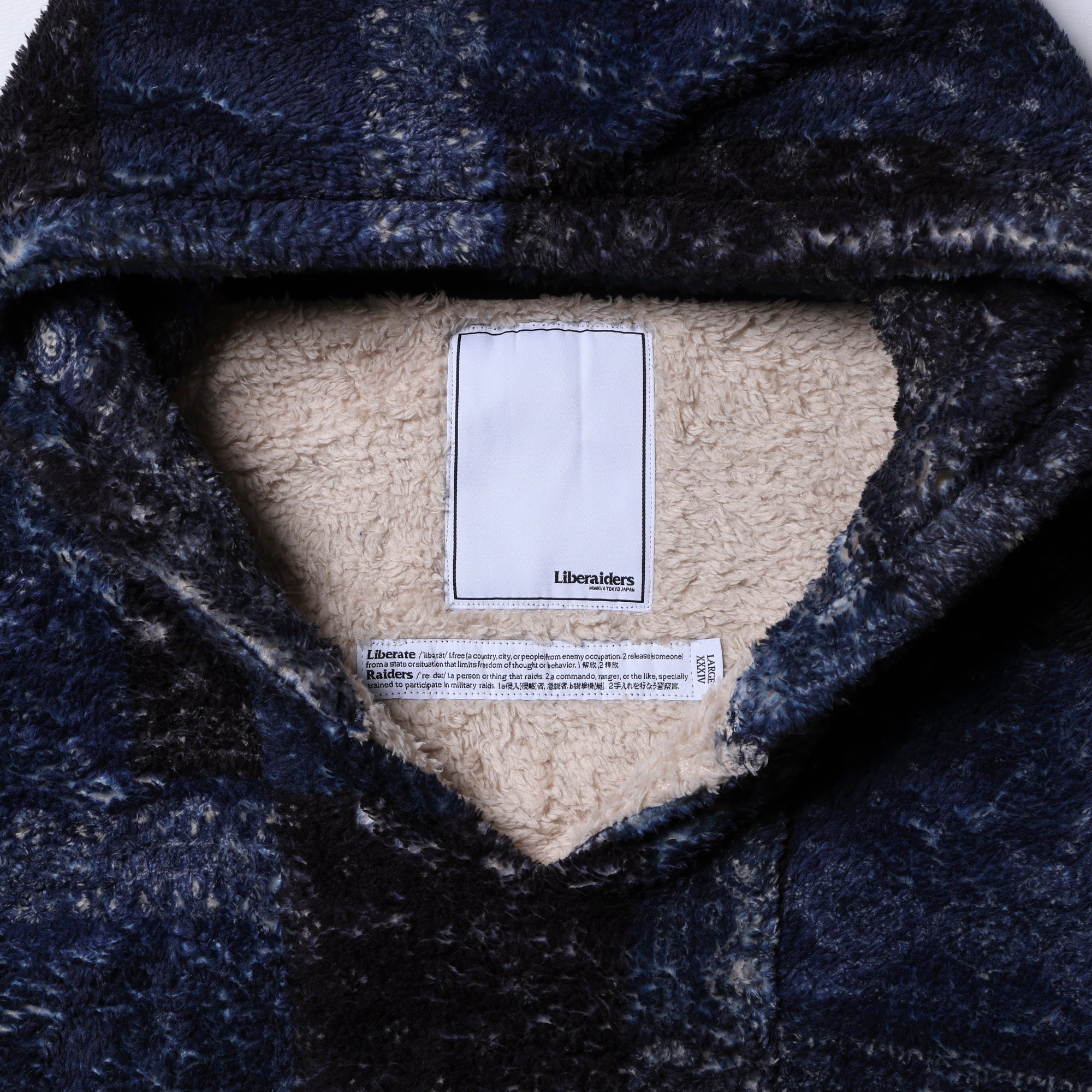 Liberaiders / BANDANA PILE FLEECE HOODIE