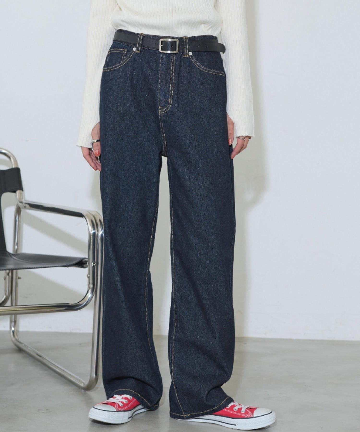 Auntierosa Holiday / ルーズストレートデニム