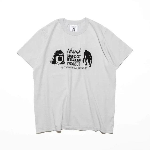 NANGA / NANGA x TACOMA FUJI RECORDS BIGFOOT SURVEY PROJECT LOGO TEE