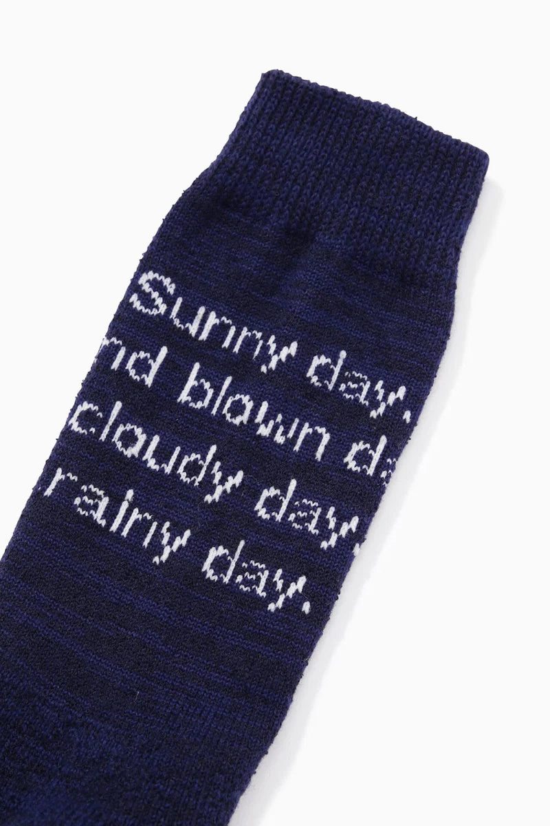 and wander / PE/CO pile socks