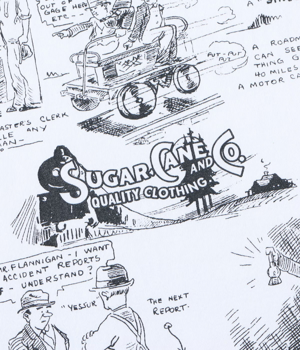 SUGAR CANE / Lot No. SC79584 / 1920's CARTOON T-SHIRT “AMONG OURSELVES”