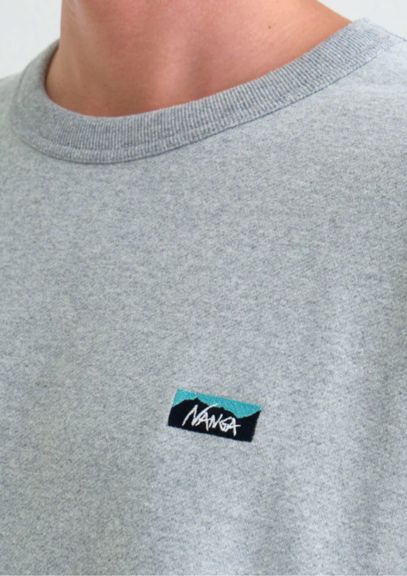 NANGA / ECO HYBRID MINI BOX LOGO EMBROIDERY SWEATSHIRT