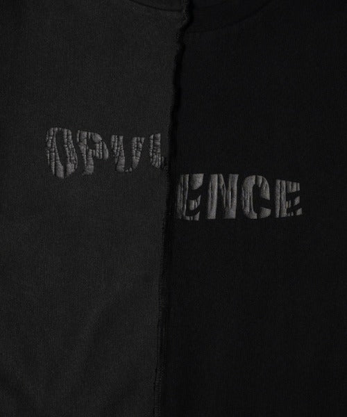 OPULENCE / ダメージアブストラクトロングスリーブTシャツ
