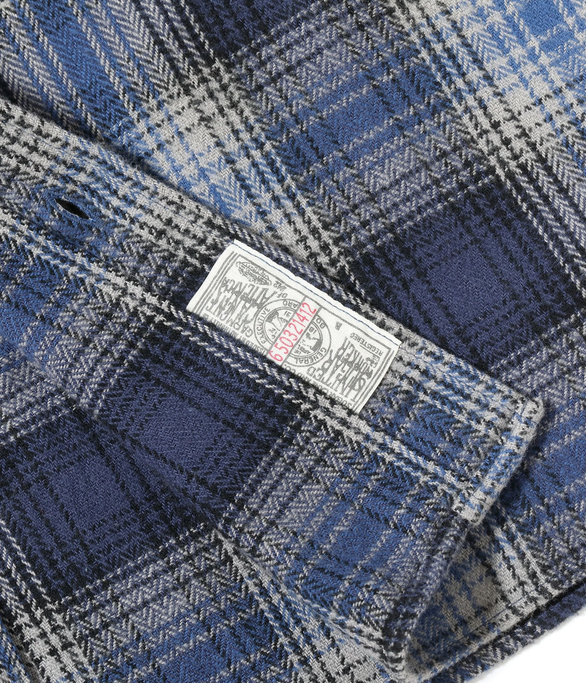 SUGAR CANE / Lot No. SC29584 / FICTION ROMANCE HERRINGBONE TWILL CHECK WORK SHIRT