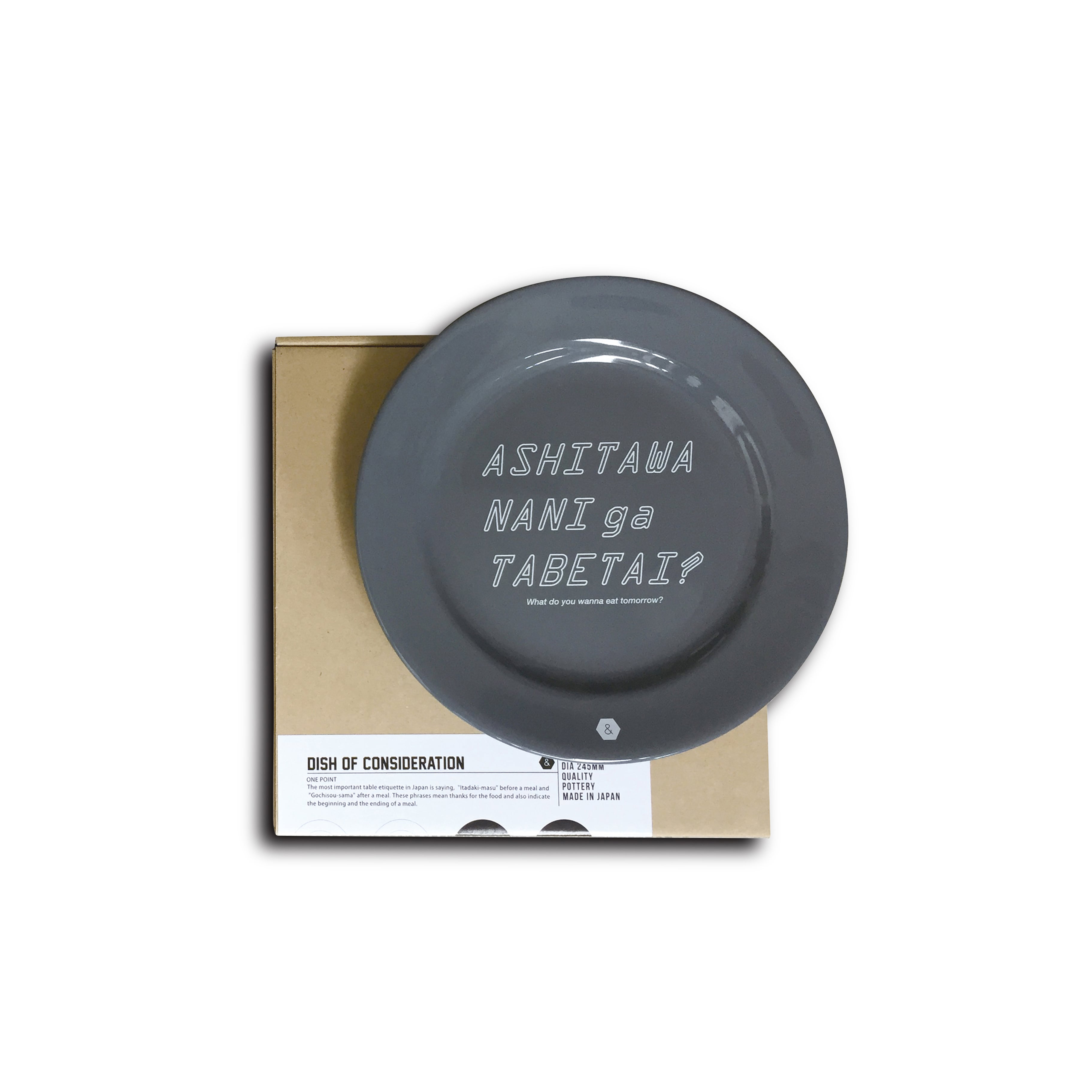 &NUT / DISH OF CONSIDERATION TOMORROW-GRAY