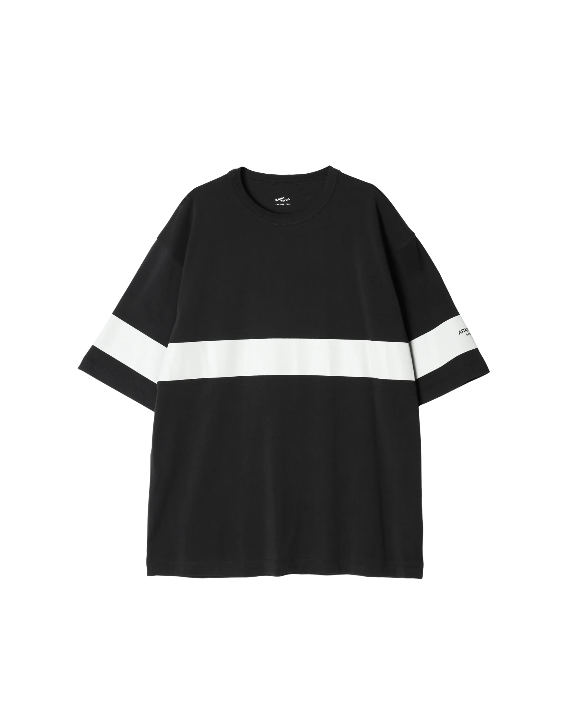 ARMY TWILL / 30/2 OE Half Sleeve Print Tee_Line
