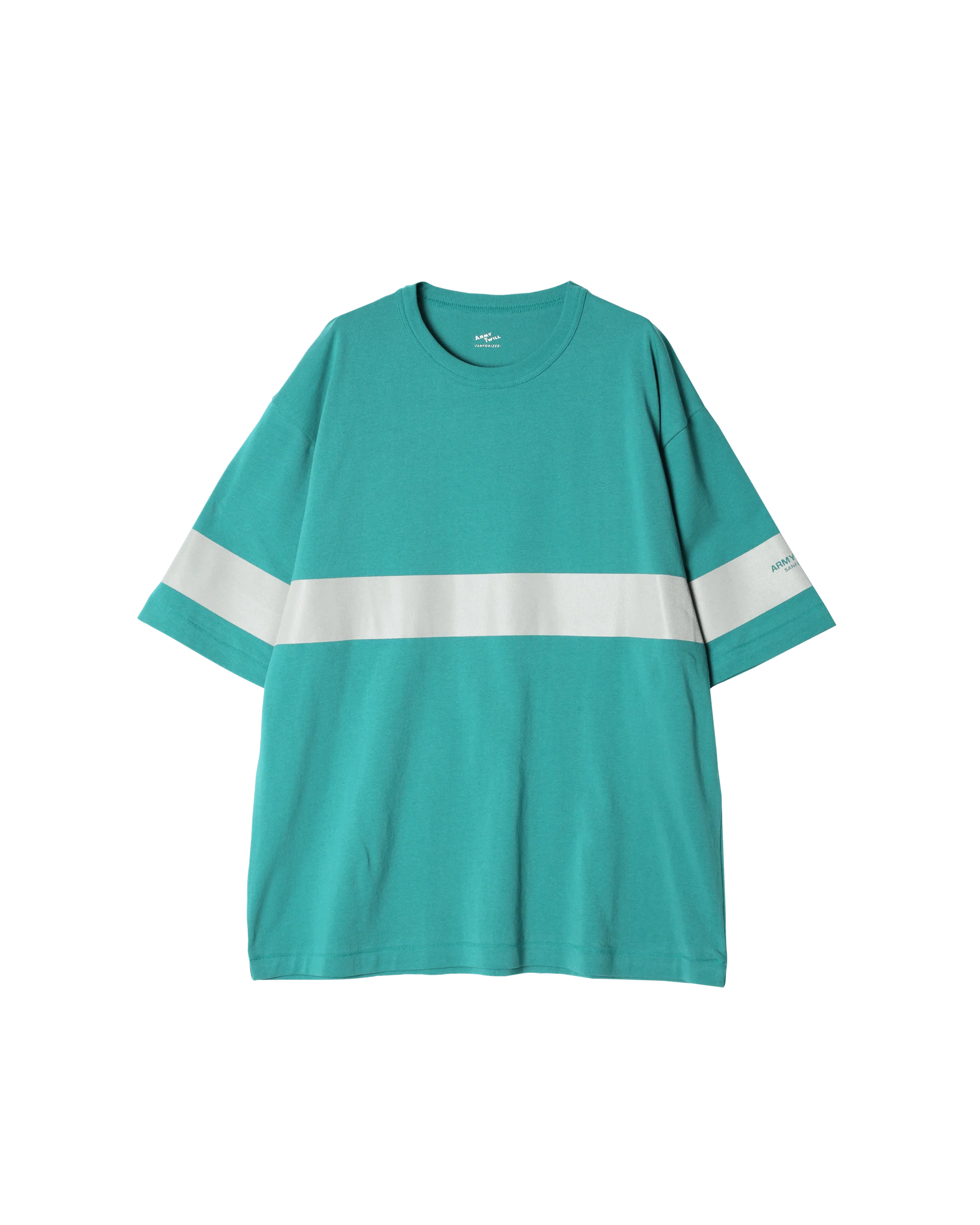 ARMY TWILL / 30/2 OE Half Sleeve Print Tee_Line