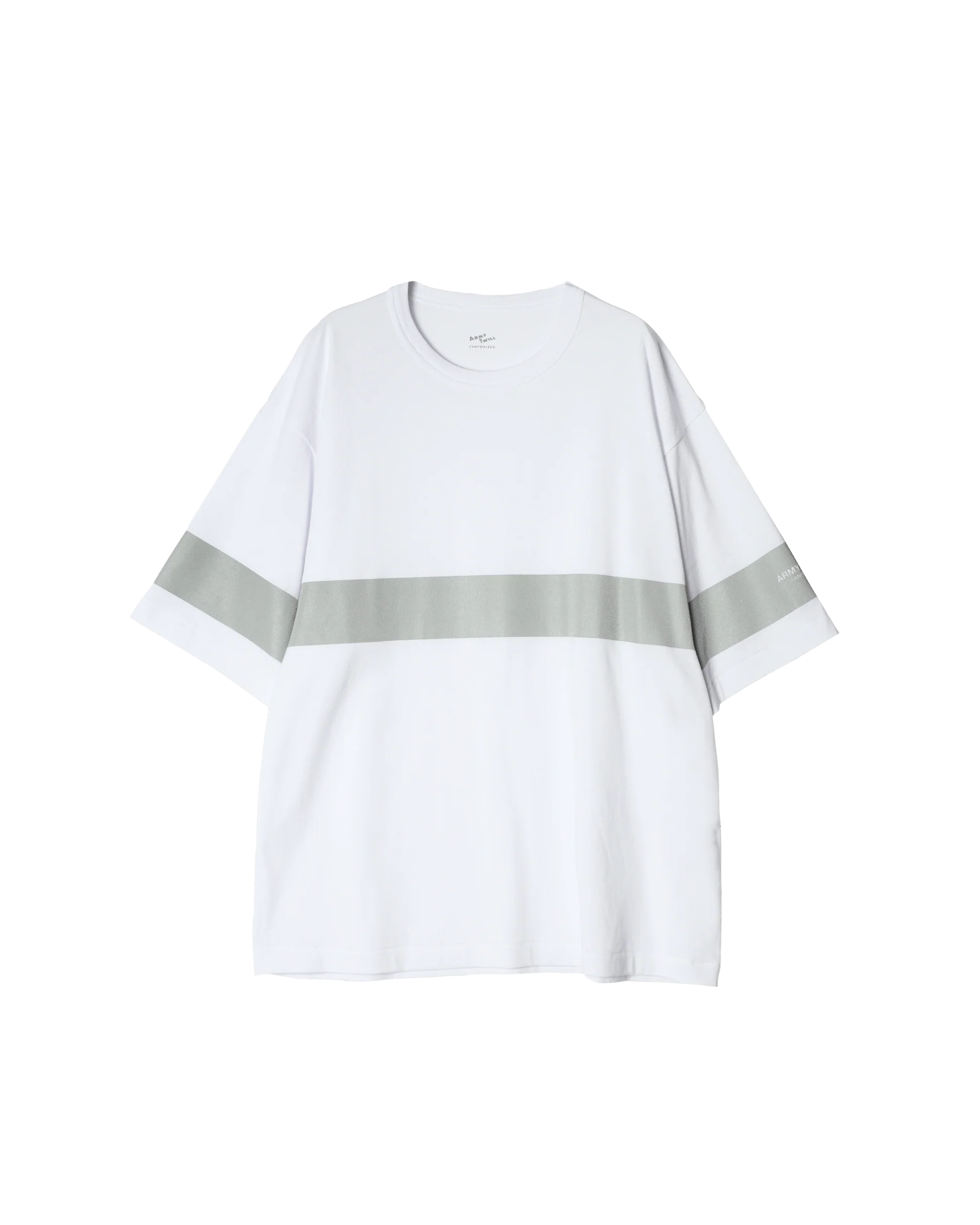 ARMY TWILL / 30/2 OE Half Sleeve Print Tee_Line