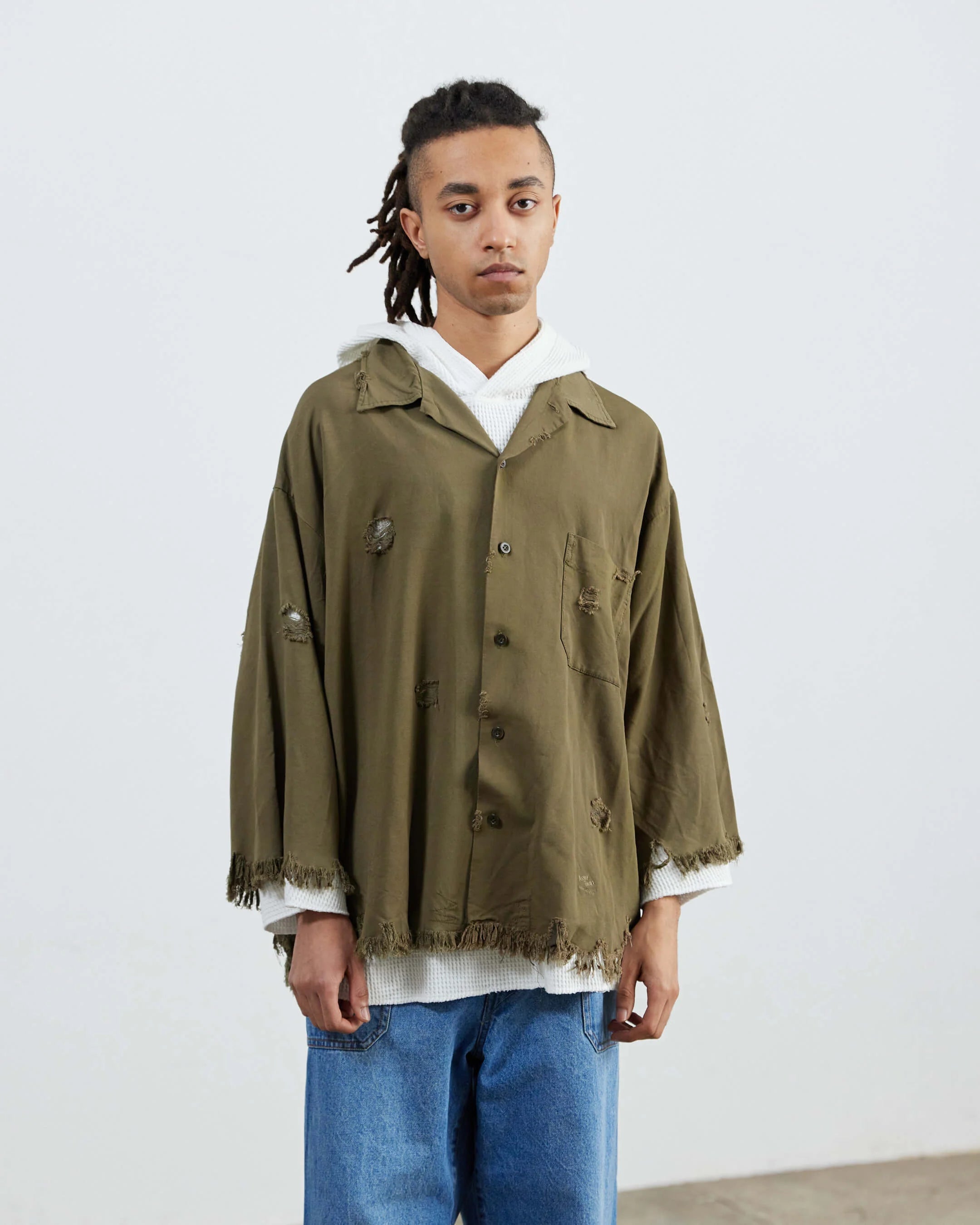 ARMY TWILL / Damage Soft Twill Shirt