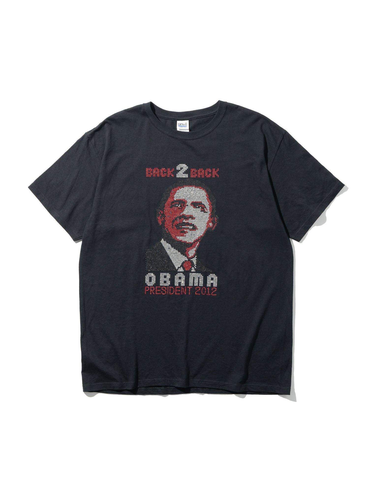 MIMIC select / オバマ大統領/2012年2期目 スパンコールTシャツ