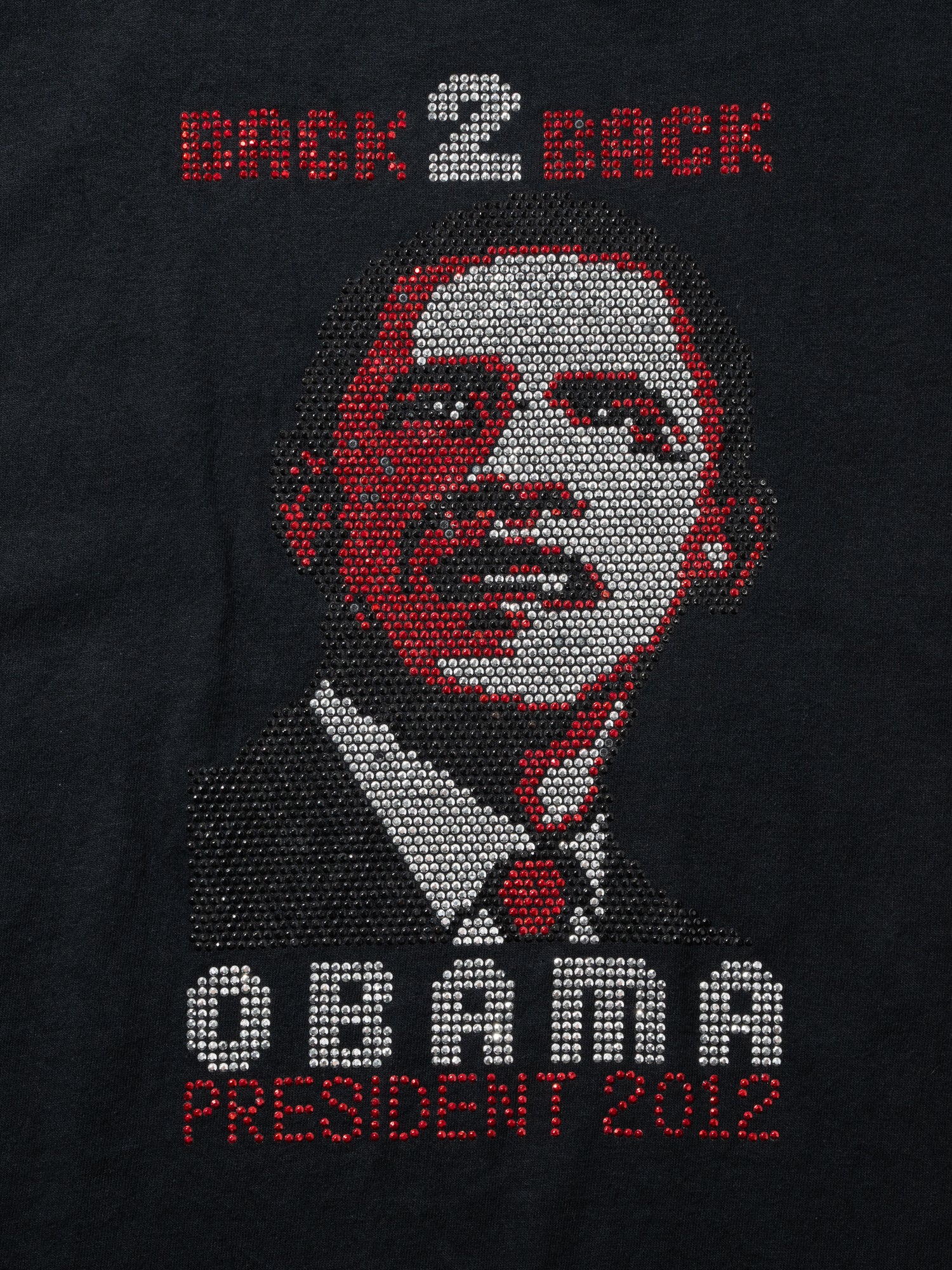 MIMIC select / オバマ大統領/2012年2期目 スパンコールTシャツ