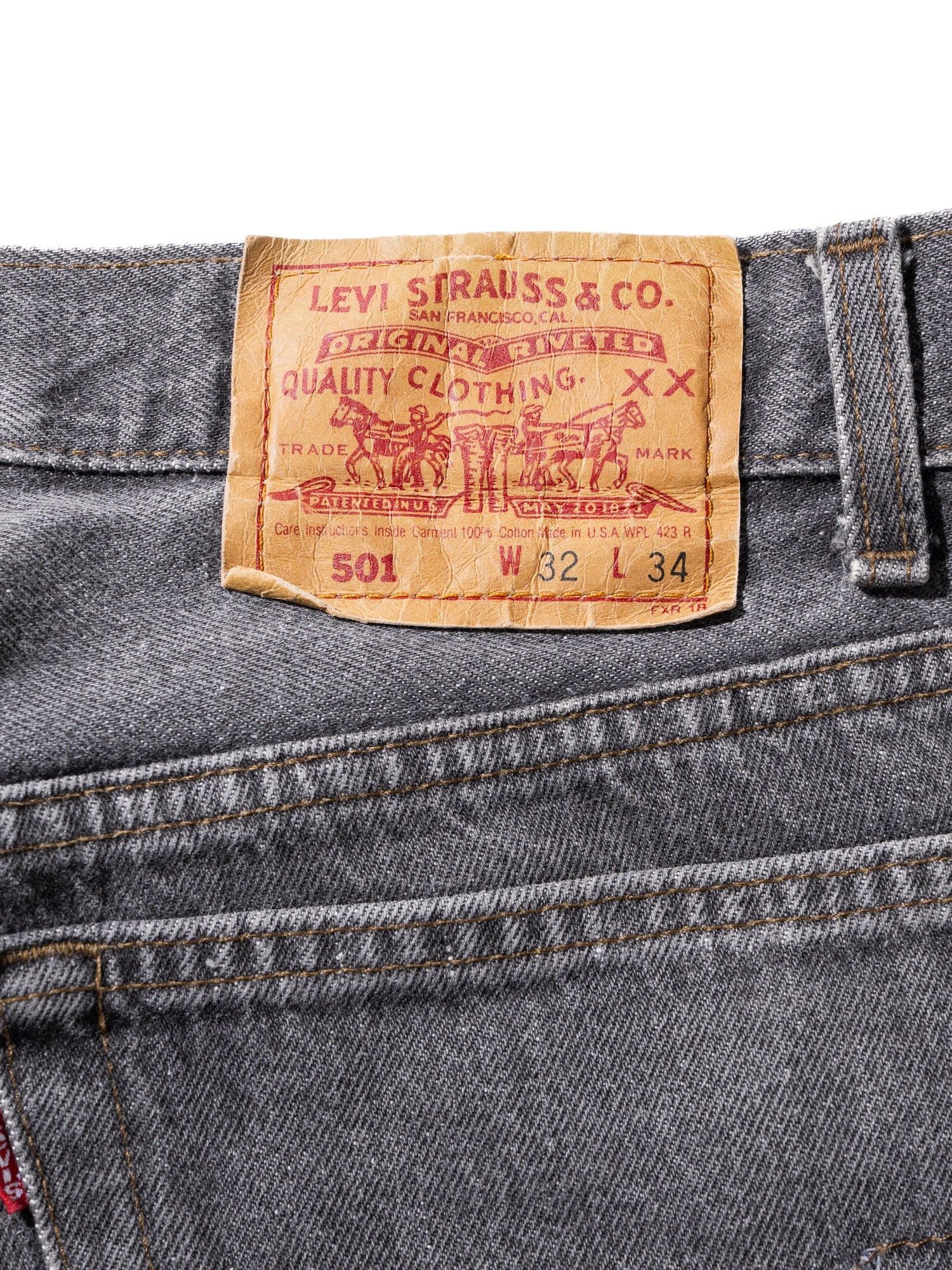FJ select / LEVI'S 501 MADE IN USA /先染ブラックデニム 2