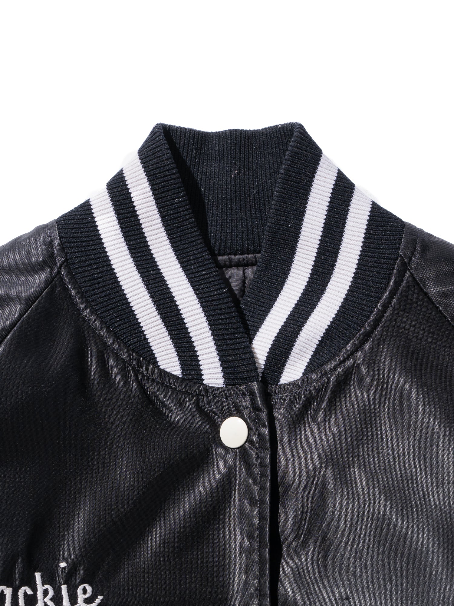 FJ select / BLACK VARCITY JACKET