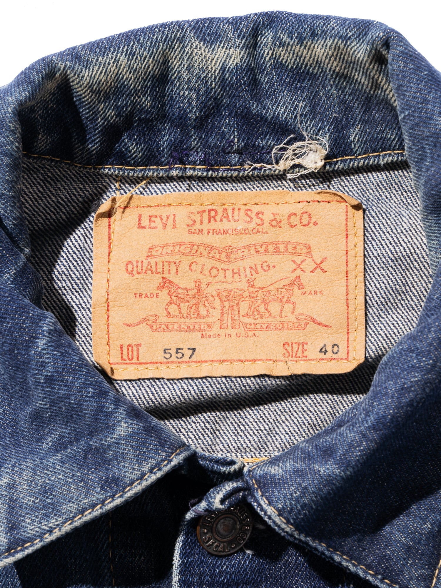 NorMo Vintage / VTG-LEVI'S 557 3rd JK (with pach) size40