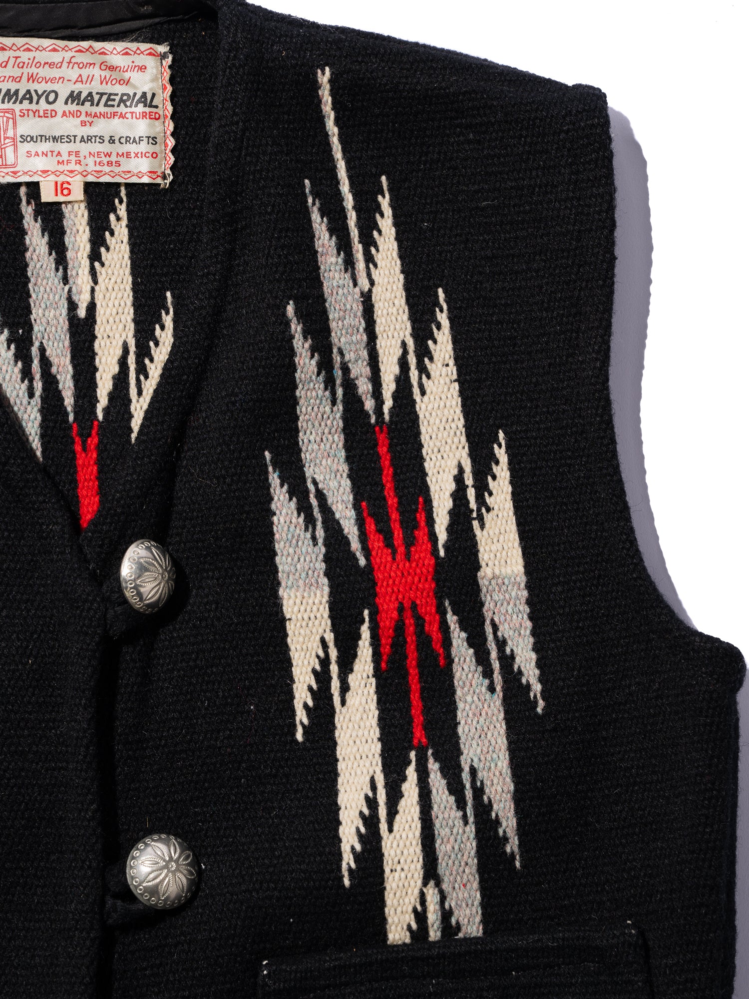 NorMo Vintage / VTG-CHIMAYO VEST BLK