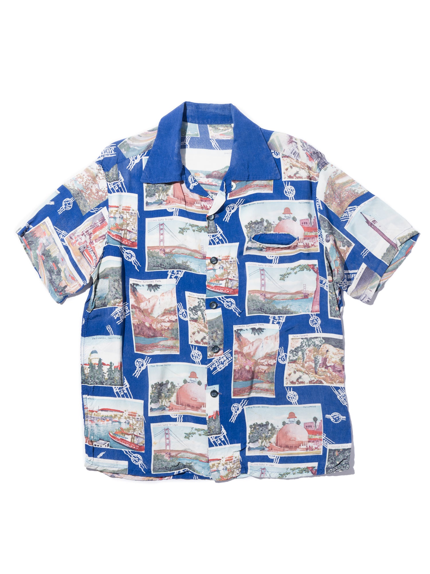 NorMo Vintage / VTG-HAWAIAN SHIRTS 50's~60’s PICTURE ”POST CARD柄”