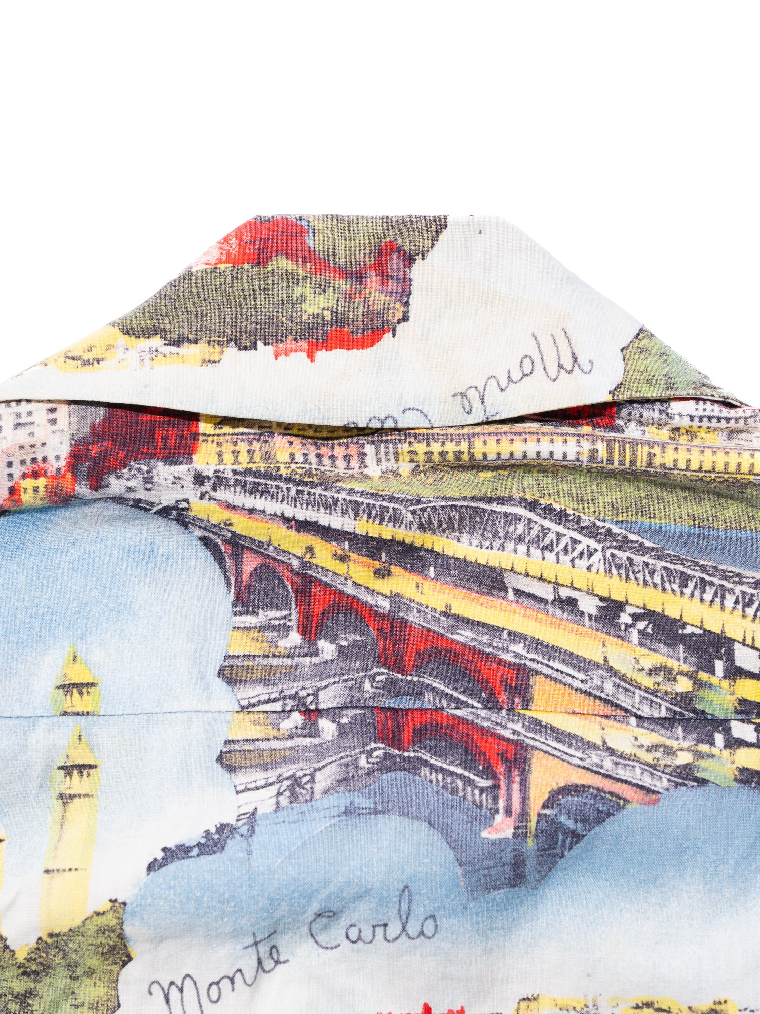 NorMo Vintage / VTG-HAWAIAN SHIRTS 50's~60’s PICTURE ”風景 建物柄”