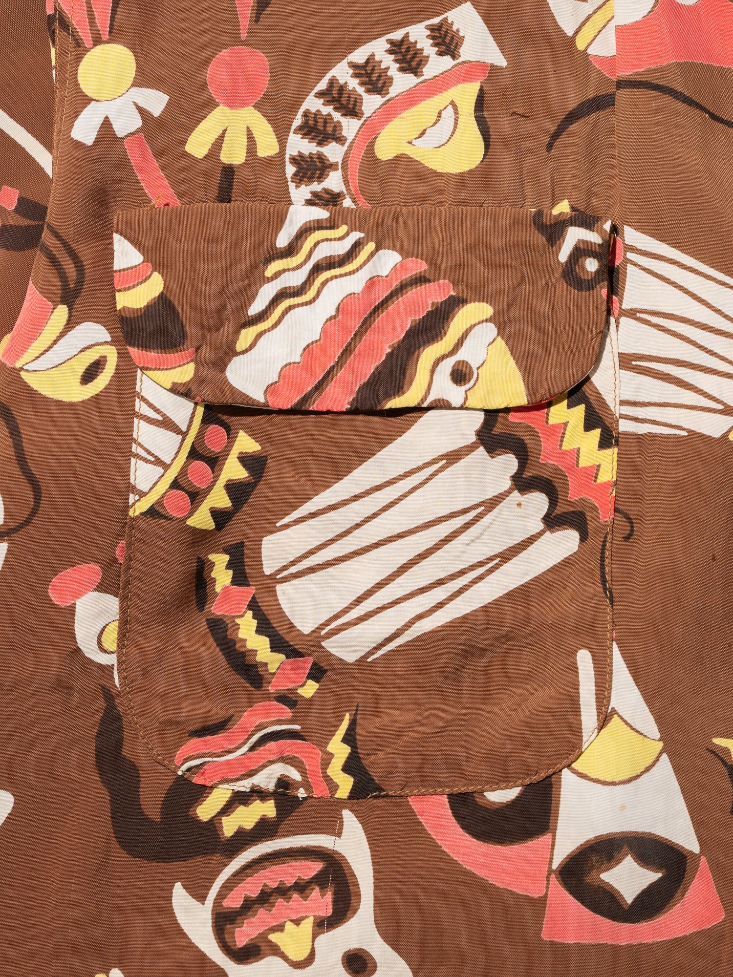 NorMo Vintage / VTG-HAWAIAN SHIRTS ”TIKI ドラム柄” CALIFORNIA