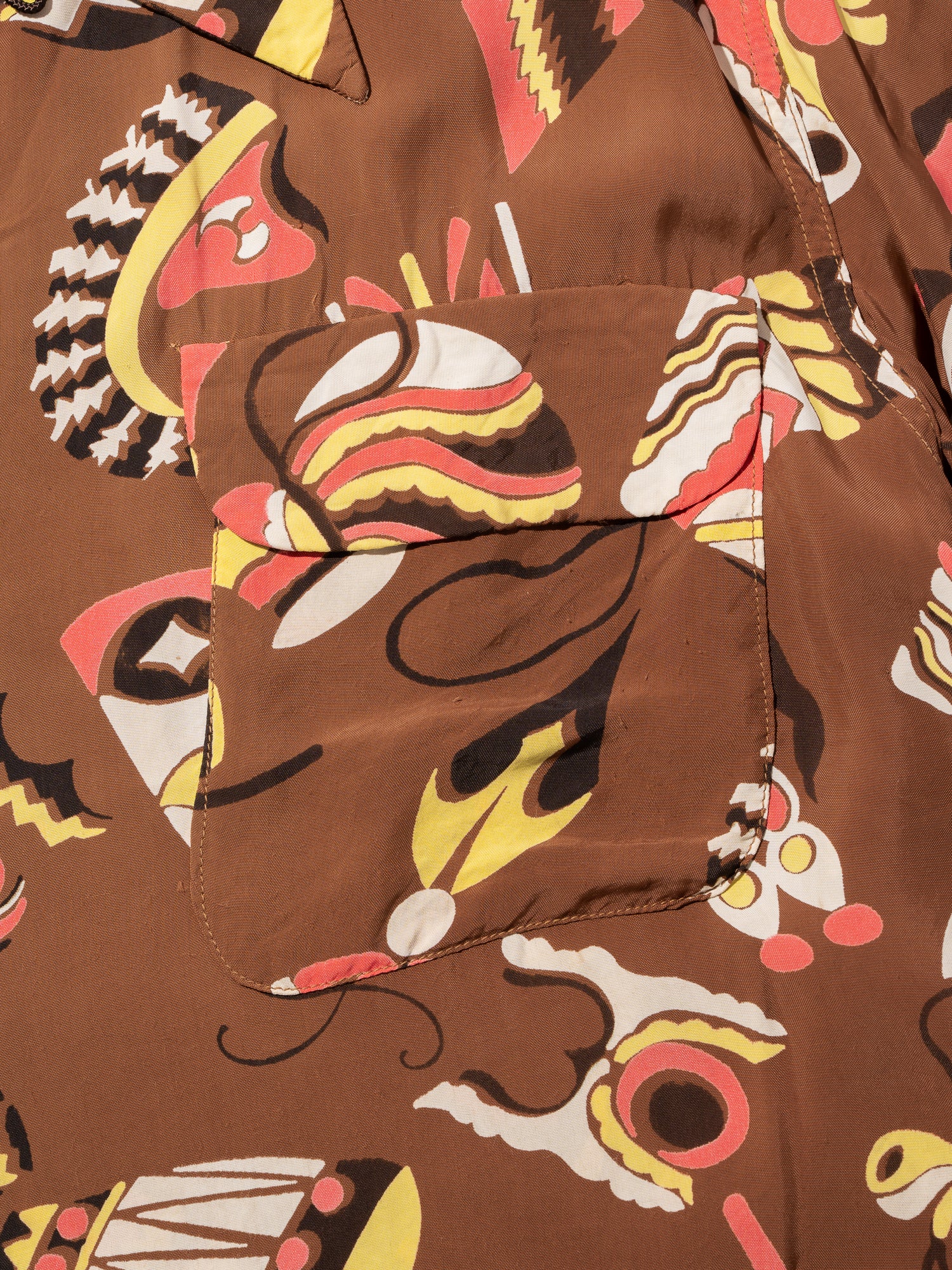 NorMo Vintage / VTG-HAWAIAN SHIRTS ”TIKI ドラム柄” CALIFORNIA