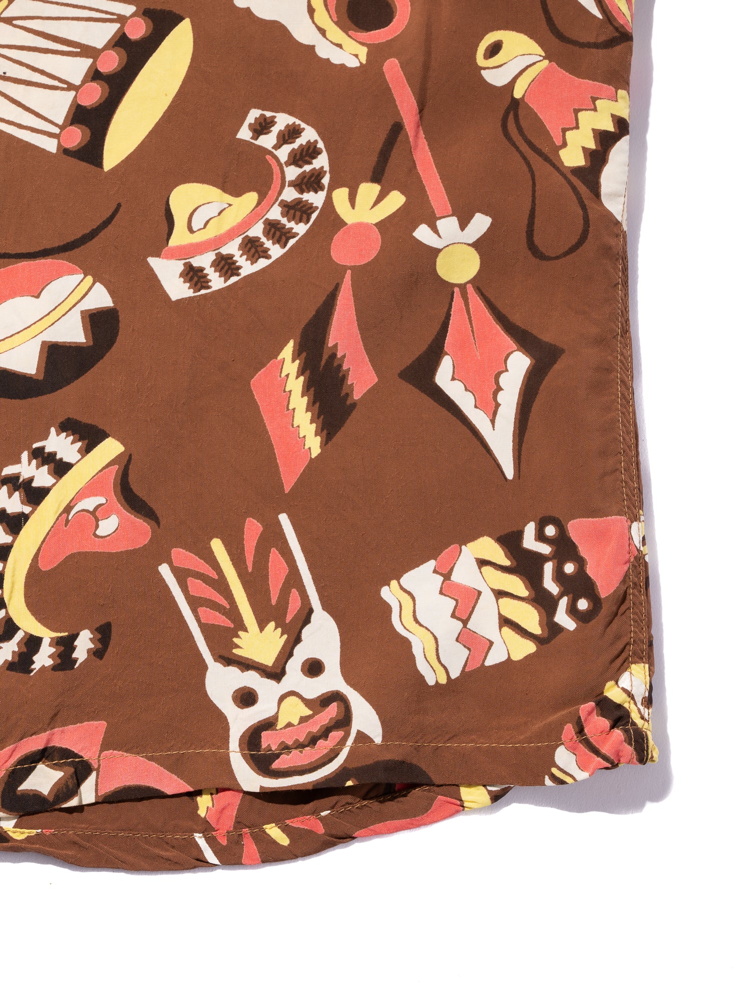 NorMo Vintage / VTG-HAWAIAN SHIRTS ”TIKI ドラム柄” CALIFORNIA