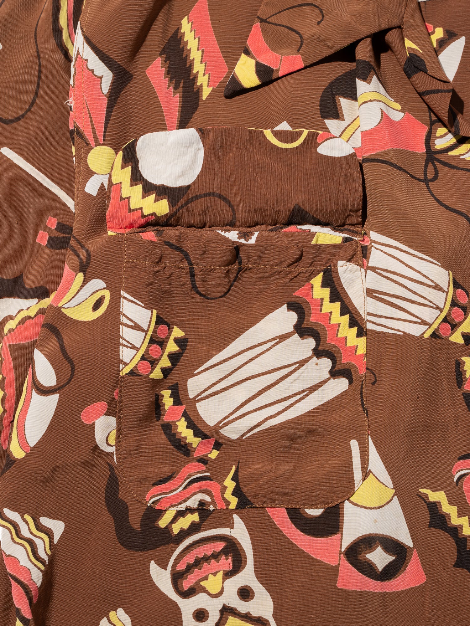 NorMo Vintage / VTG-HAWAIAN SHIRTS ”TIKI ドラム柄” CALIFORNIA