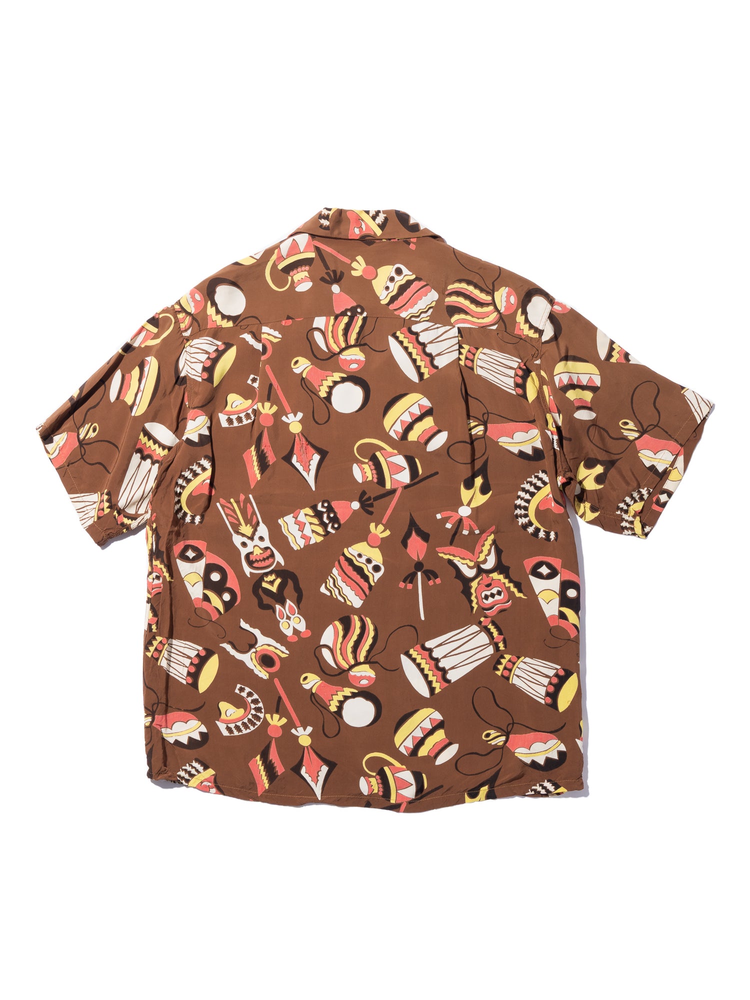 NorMo Vintage / VTG-HAWAIAN SHIRTS ”TIKI ドラム柄” CALIFORNIA