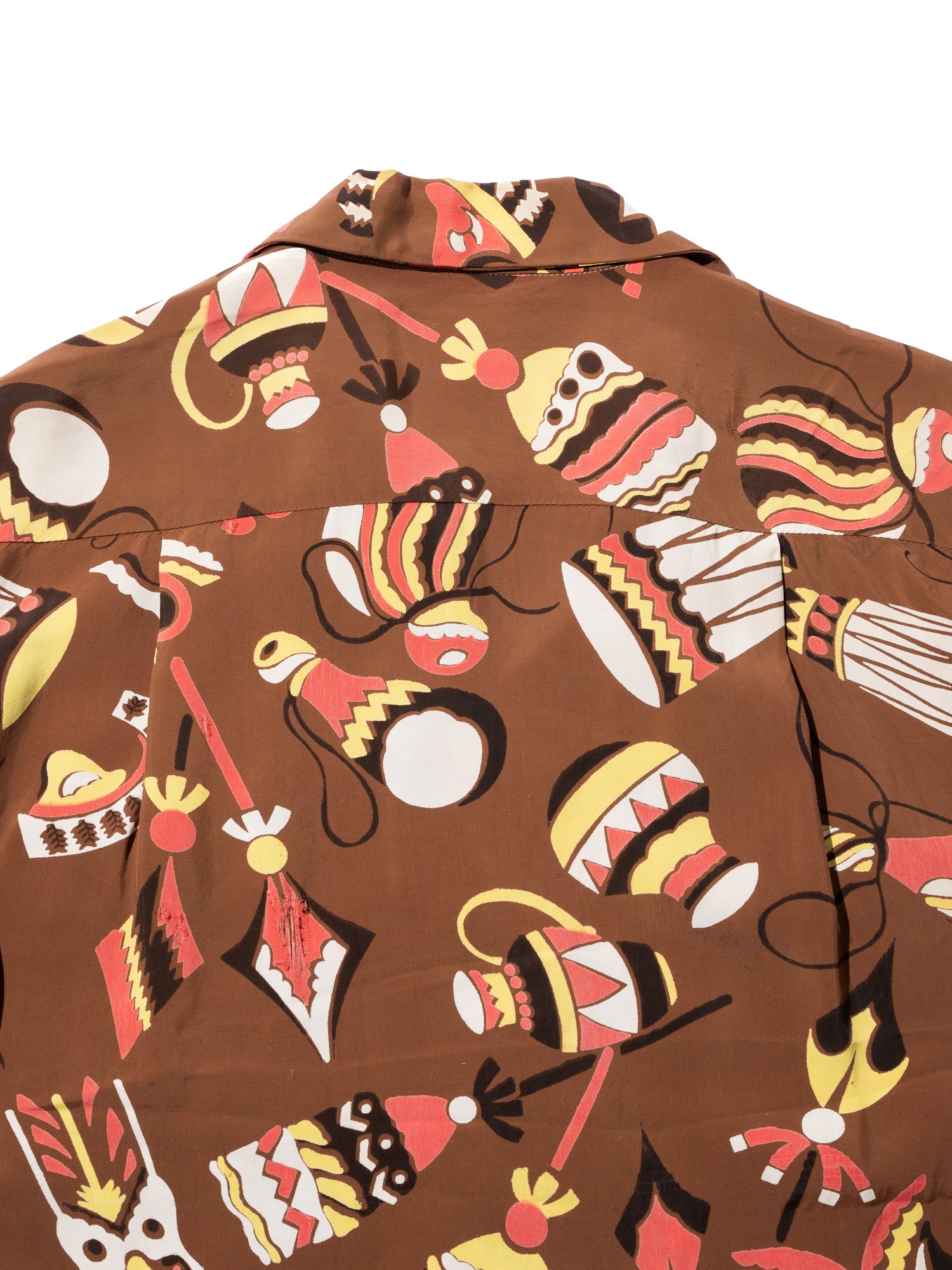 NorMo Vintage / VTG-HAWAIAN SHIRTS ”TIKI ドラム柄” CALIFORNIA