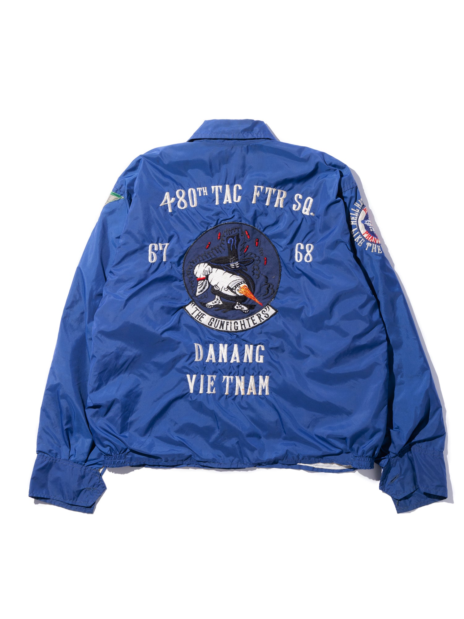 NorMo Vintage / 1960's Vintage Vietnam Souvenir blue coach Jacket