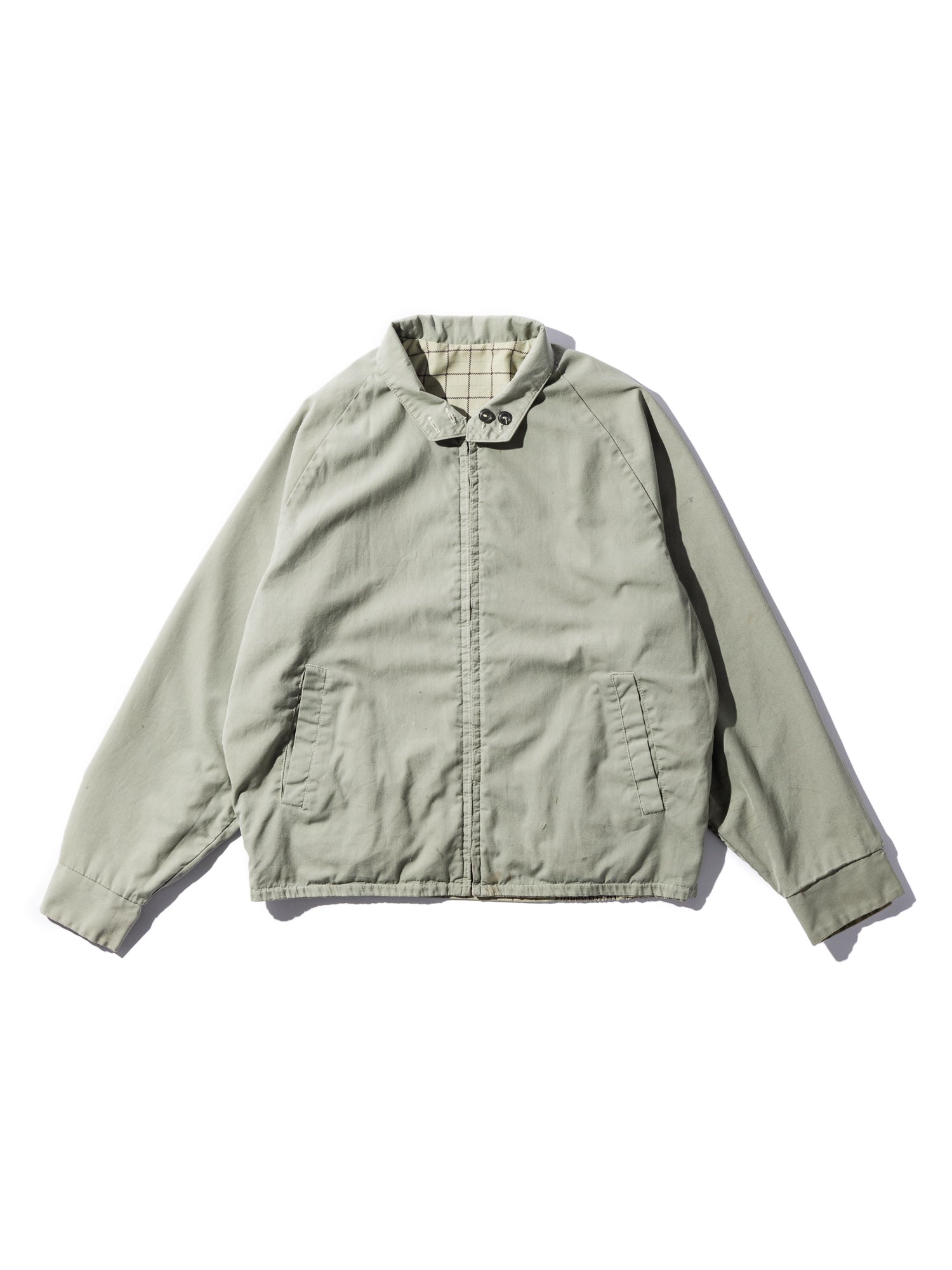 NorMo Vintage / 50's 60's ”TRENDS CALIFRNIA” REVERSIBLE JK GRN チェック×無地